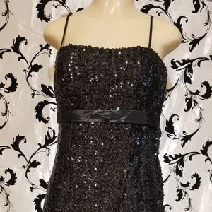 Ladies Sequin Dress Sleeveless